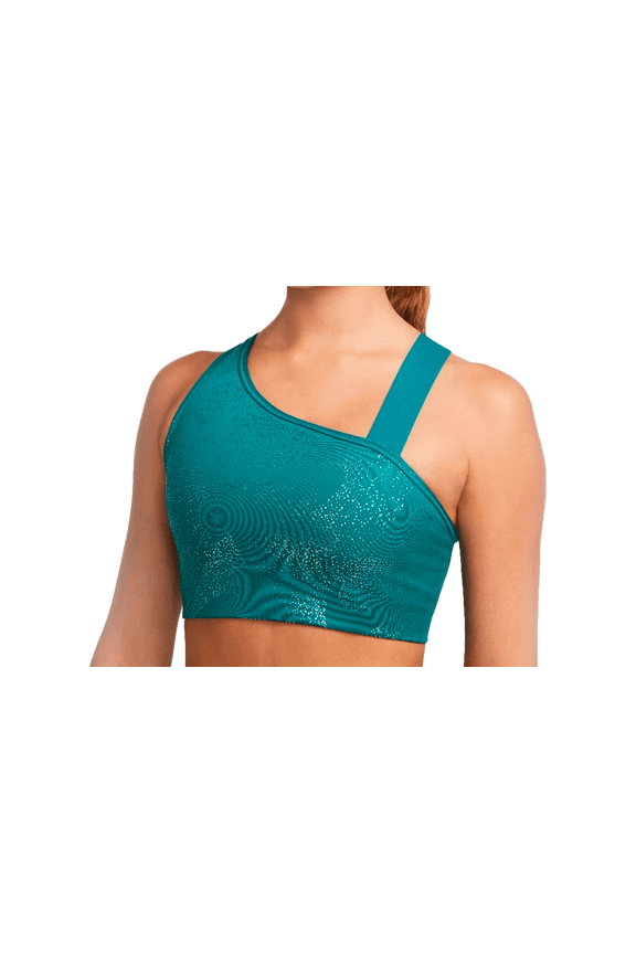 WOMENS Dri-fit Swoosh Asymmetrical Non-padded Sports Bra "Teal Green" DQ5242 367 DQ5242 367 from Stadium Goods
