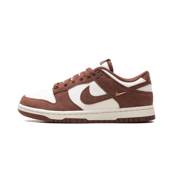 NIKE WOMENS Dunk Low Womens "Red Sepia Gold Mini Swoosh" IB4417 104 IB4417 104 from Stadium Goods