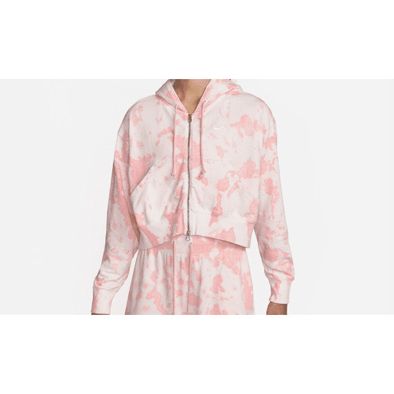 NIKE WOMENS Full-zip Jersey Cloud-dye Hoodie Womens Style "Purple Pulse/White" DQ6158 635 DQ6158 635 from Stadium Goods