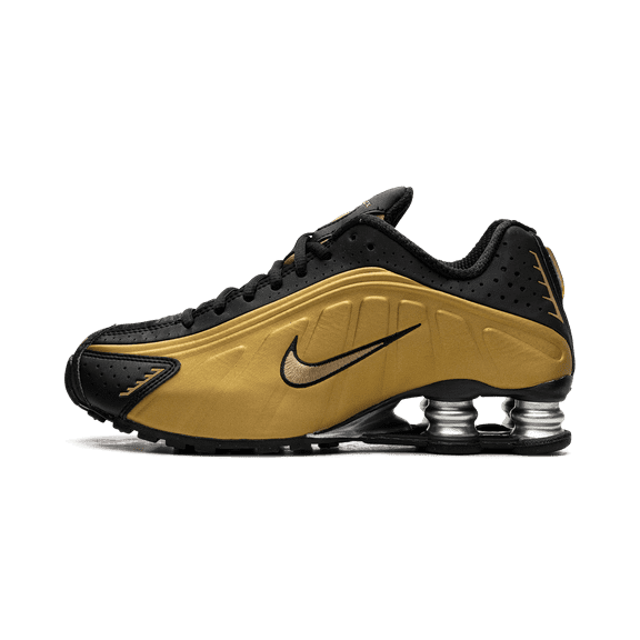 NIKE WOMENS Shox R4 WMNS "Metallic Gold" AR3565 005 from Stadium Goods