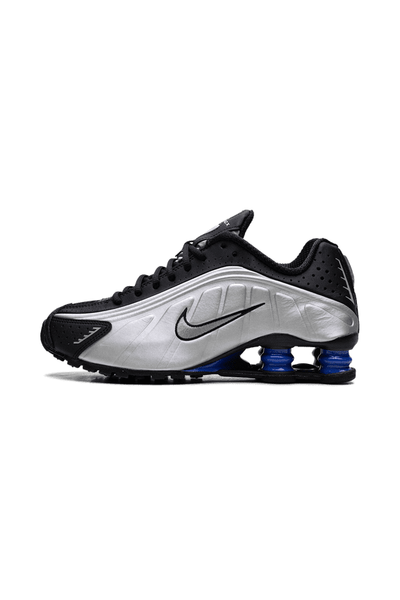 WOMENS Shox R4 Womens "Metallic Silver Black Racer Blue" AR3565 006 AR3565 006 from Stadium Goods