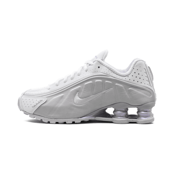 NIKE WOMENS Shox R4 Womens "White Metallic Platinum" HF5076 100 HF5076 100 from Stadium Goods