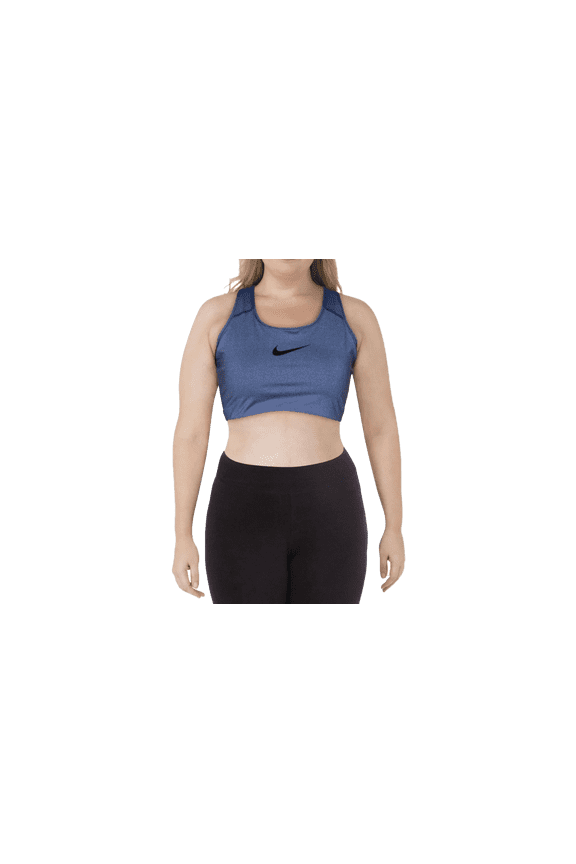 WOMENS Swoosh Medium Support Non-Padded Sports Bra "Blue Lapis - Plus" BQ0973 457 BQ0973 457 from Stadium Goods