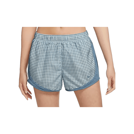 NIKE WOMENS TEMPO GINGHAM RUNNING SHORTS Womens "Blue" DH3067 424 DH3067 424 from Stadium Goods