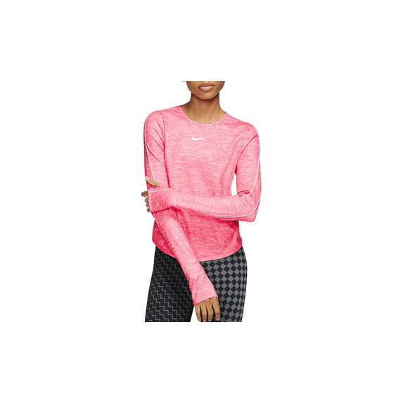 NIKE WOMENS Top Long Sleeve Runway Reflective Womens Style "Pink" CK2312 663 CK2312 663 from Stadium Goods