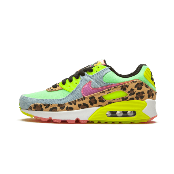 NIKE WOMENS W Air Max 90 LX "Denim Leopard Print" CW3499 300 from Stadium Goods