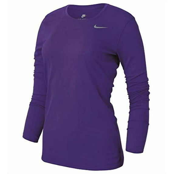 Nike Women's Legend L/S T SP20 TOP - Court Purple/Court Purple/Cool Grey - XS