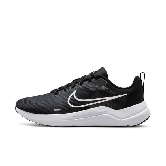 NIKE Women's Downshifter 12 Sneaker, Black/White-Smoke Grey-Pure Platinum, 8.5 UK