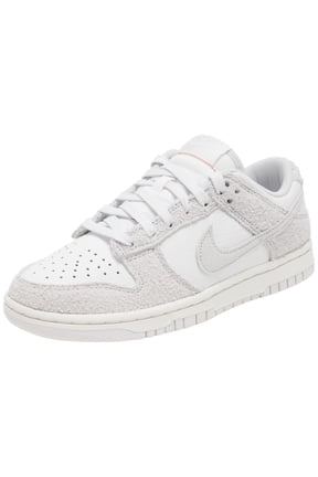 Women's Dunk Low Sneaker, Summit White Photon Dust University Red, 8.5