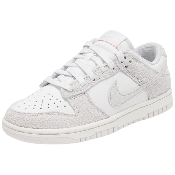 NIKE Women's Dunk Low Sneaker, Summit White Photon Dust University Red, 8.5