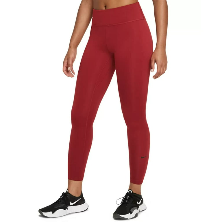 NIKE Women's Therma-FIT One Full-Length Leggings Red Brown Size M MSRP $60  