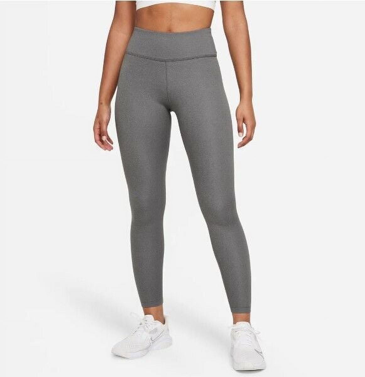 Nike One Luxe Womens Heather Gray Mid-Rise Leggings Small CD5915-010 12  Dri-Fit
