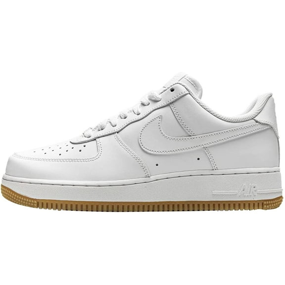 NIKE Womens Basketball Shoe 8 White/White-gum Light Brown