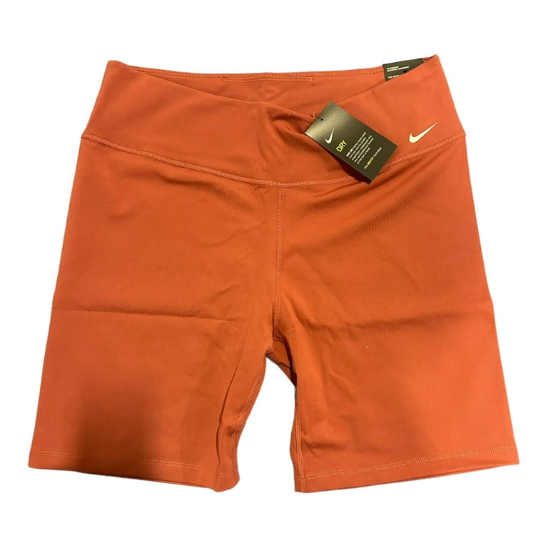 Nike One Women s Mid Rise 7 Bike Shorts Canyon Rust