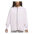 thumbnail image 1 of NIKE Womens Pink Stretch Pocketed Zippered Cuffed Ribbed Active Wear Sweatshirt M, 1 of 4