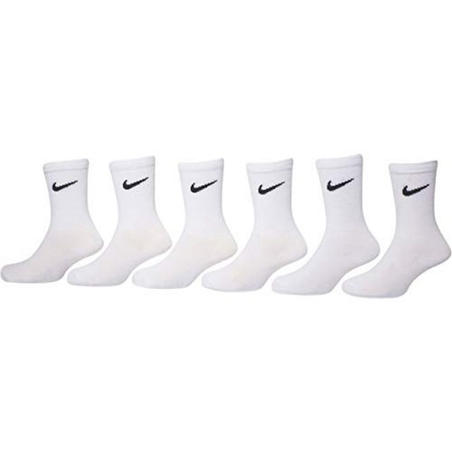 NIKE Young Athletes Kids Crew Cut Socks (6 Pairs),7C10C Shoe/ 45 Sock
