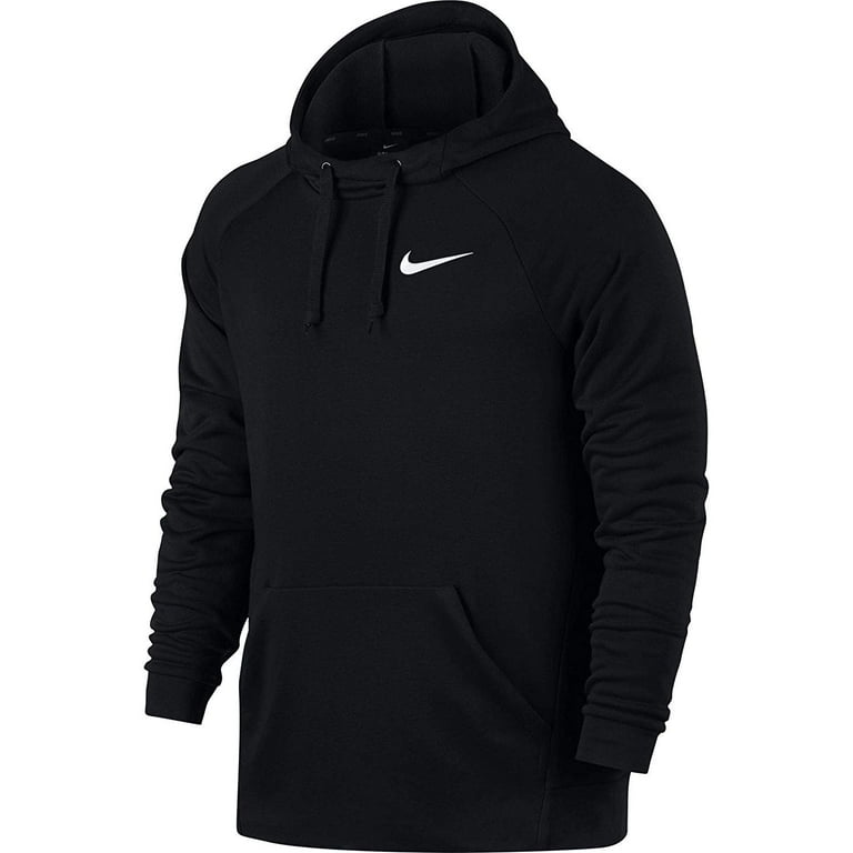 NIKE nk860469 010 L Mens Dry Fleece Pull Over Hoodie Black White 860469 010 Size Large Walmart