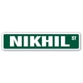 thumbnail image 1 of NIKHIL Street Sign Childrens Name Room Sign | Indoor/Outdoor |  24" Wide, 1 of 5