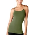 thumbnail image 1 of NIKIBIKI Premium Classic Camisole – Women Basic Seamless Cami & Tank Top (One Size, Dusty Olive), 1 of 1