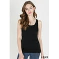 thumbnail image 1 of NIKIBIKI Premium Signature Jersey Tank Tops – Seamless Ladies Plain Jersey & Long Tank Tops (One Size, Black), 1 of 1