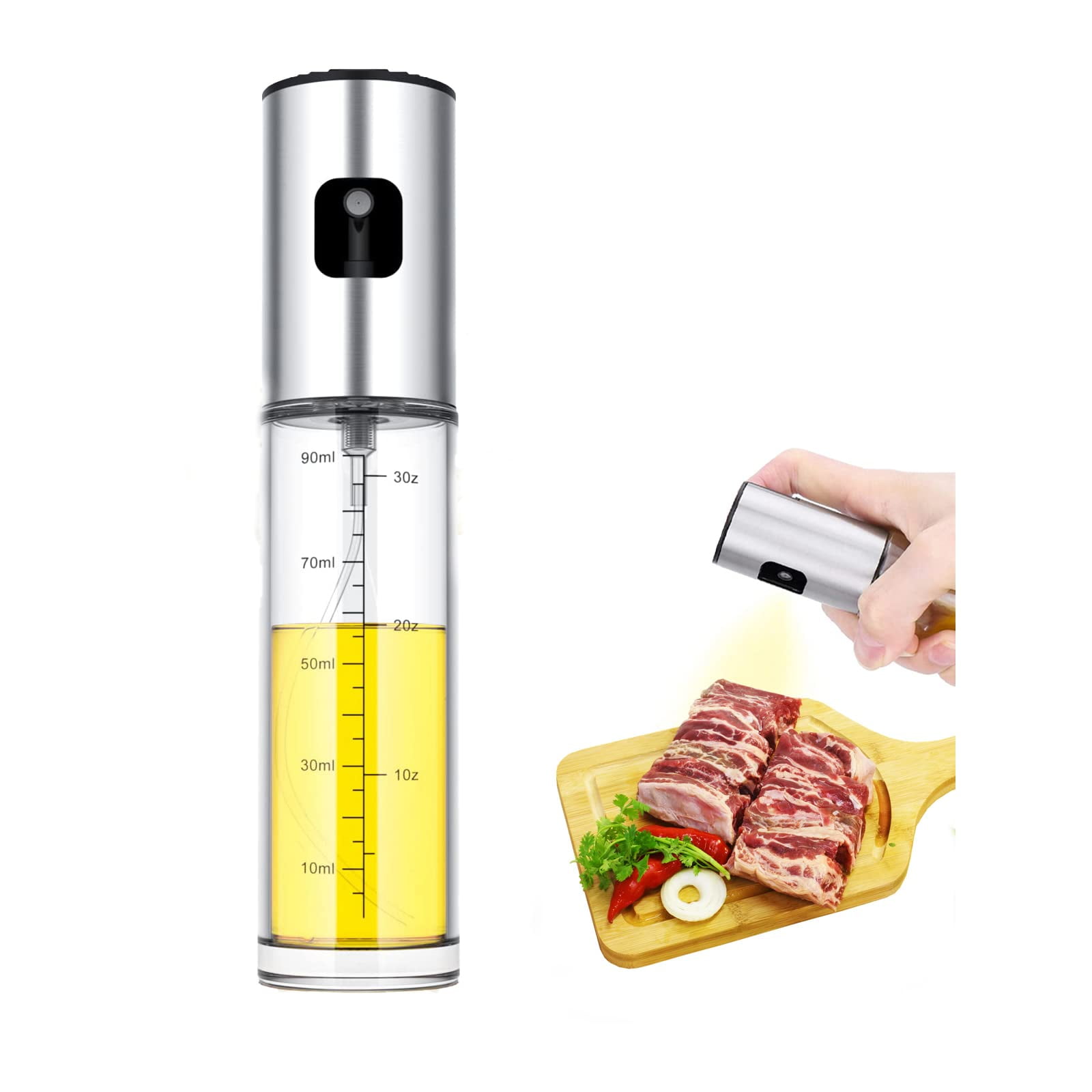 NIKKIER Oil Sprayer for Cooking,100ml Olive Oil Spritzer,Oil Sprayer