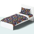 thumbnail image 1 of NIKKIPETER Kids 100% Cotton Sheets, 3 Piece Set, Twin - Dinosaurs, 1 of 7