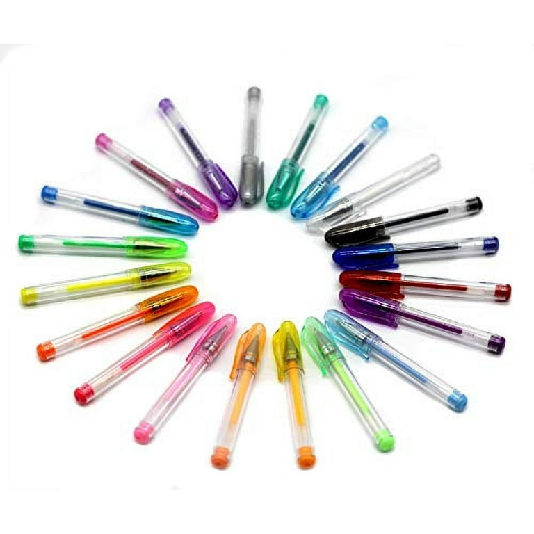 240 Pack Set 120 Colored Gel Pen with 120 Refills, Fine Tip Glitter Ge —  CHIMIYA