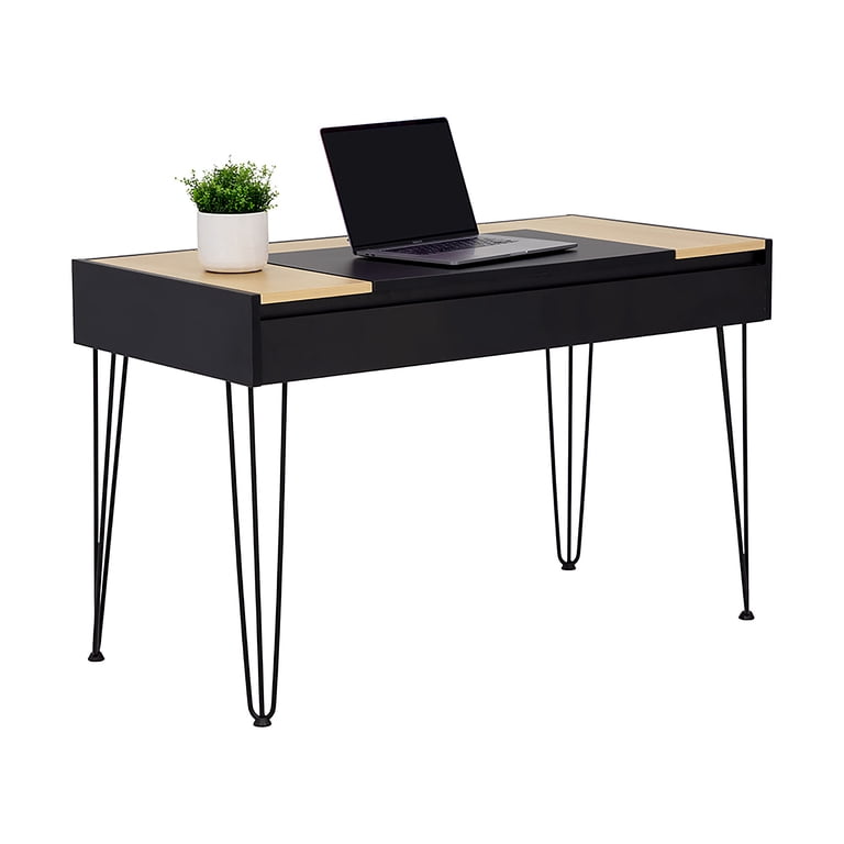 NIKO LIFT TOP DESK - NATURAL BLACK - Walmart.com