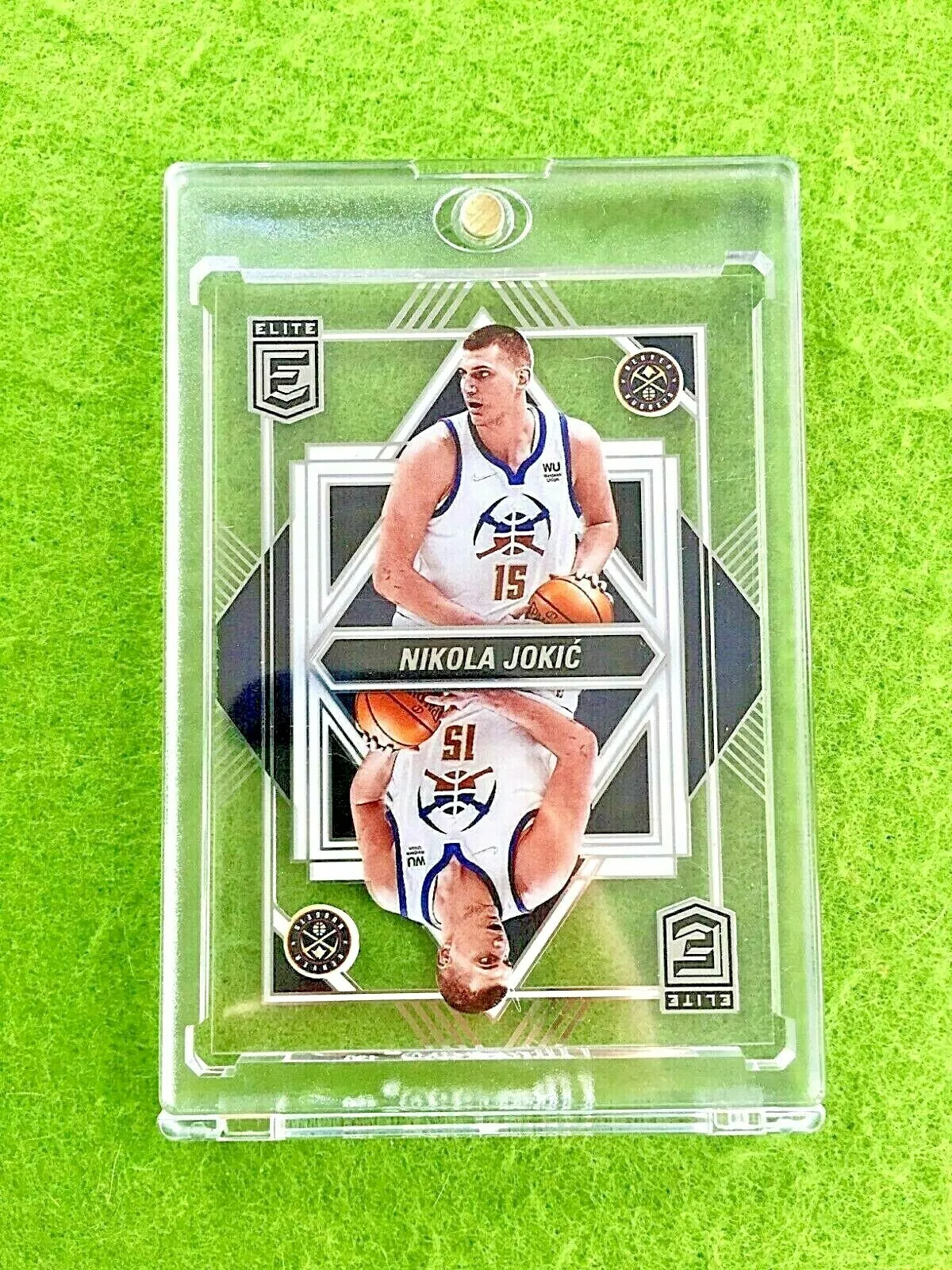 NIKOLA JOKIC CLEAR CARD JERSEY #15 NUGGETS SP 2021 Elite DECK 