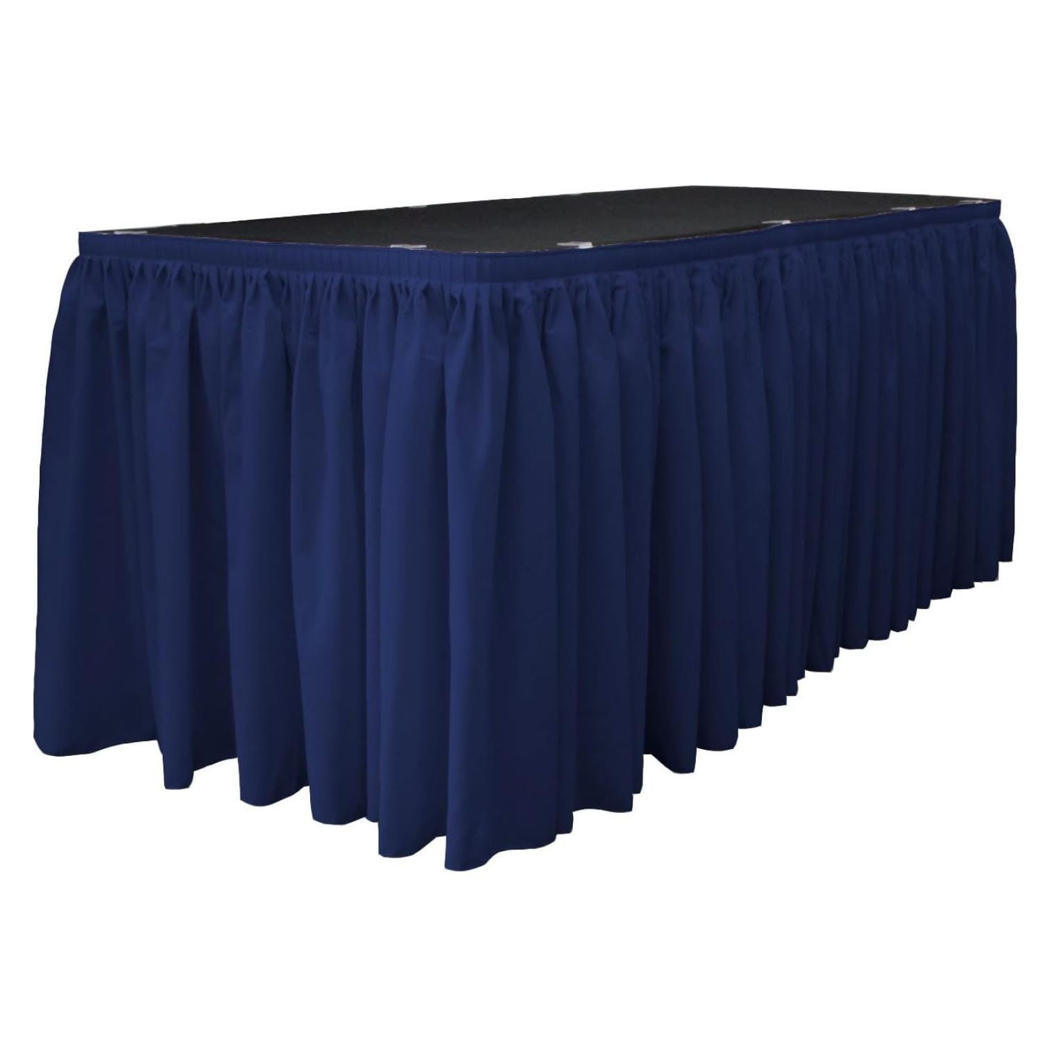 NIKOZQ Polyester Poplin Table Skirt for Rectangle Tables, Pleat Fabric ...