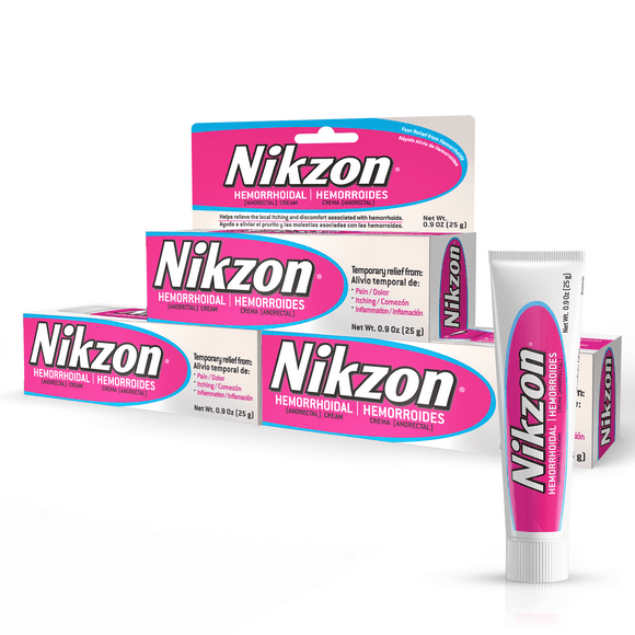 NIKZON - Hemorrhoidal Itching Soothing Cream 0.9 Oz (3 Pack)
