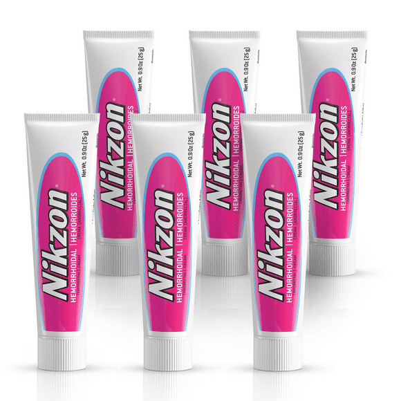 NIKZON - Hemorrhoidal Itching Soothing Cream 0.9 Oz (6 Pack)