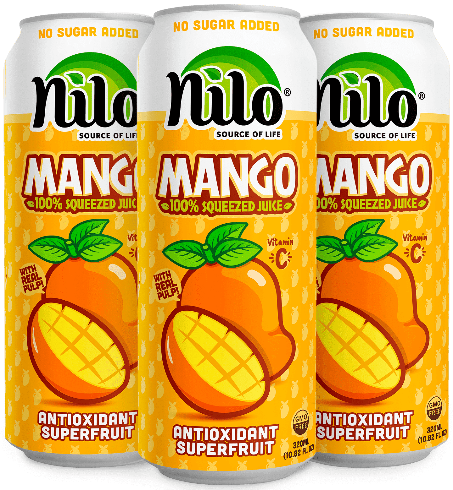 NILO Mango Juice, 10.8 oz Pack of 12, 100% squeezed mango, no