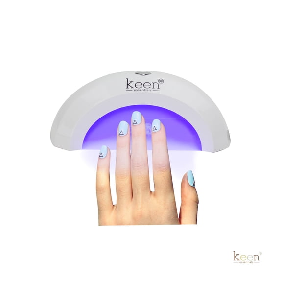 NIMBUS 6W Mini LED Nail Lamp (WHITE)- Portable Nail Dryer Lamp with 2-Timer Setting 45s and 60s for Curing LED GEL Nail Polish Professionally