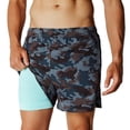 thumbnail image 1 of NIMENJOJA Mens 5.5 Inch Gym Running Shorts 2 in 1 Quick Dry Workout Athletic Compression Shorts, 1 of 6