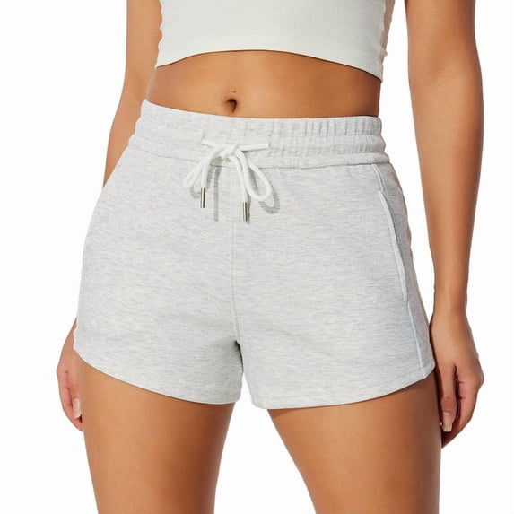NIMENJOJA Womens Athletic Gym Casual Shorts Comfy Sweat Shorts for Workout Lounge with Pockets