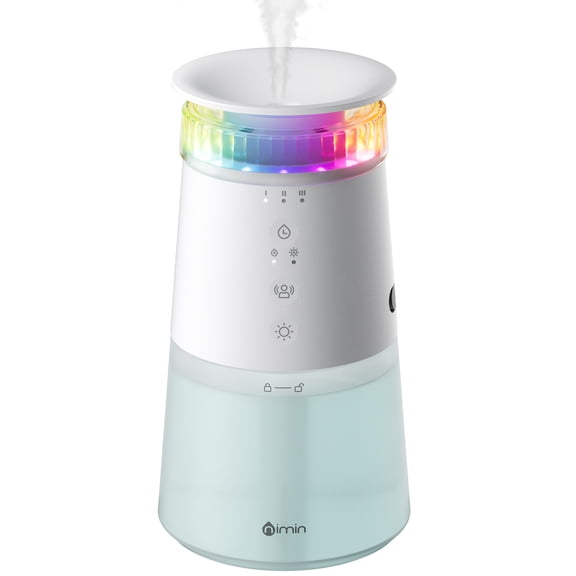 NIMIN i8 Rechargeable Waterless Scent Diffuser, 280ml Cordless Motion Sensor Diffuser with Timer and Mood Lights for Indoor Use