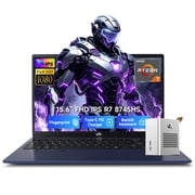 NIMO 15.6" IPS FHD-Gaming-Laptop, 8 Cores AMD Ryzen 7 8745HS 32GB DDR5 RAM 1TB SSD up to 4.9GHz Beat R9 7940HS Radeon 780M-Graphics, 100W Type-C Backlit Keyboard Fingerprint for Creators