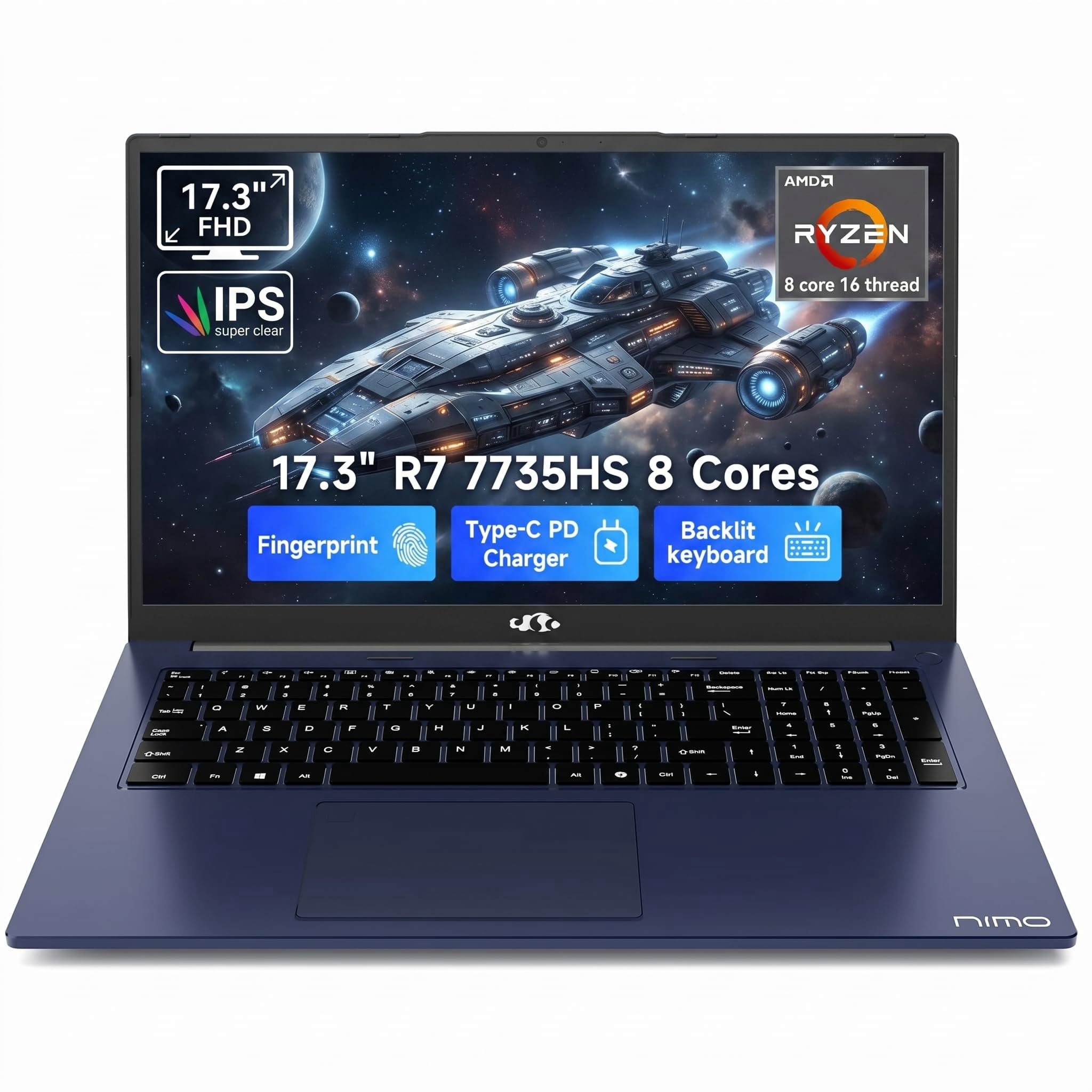 Open Box) ASUS Zenbook 14 OLED 14” WUXGA Touchscreen Laptop, AMD