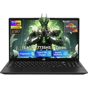 NIMO 2026 15.6 Laptop, AMD R7 7735HS Up to 4.75GHz, Beat i7-12650H 16GB DDR5 RAM 512GB SSD Gaming Laptop with Radeon 680M GPU,FHD Display, 180  View, Backlit KB, Type C