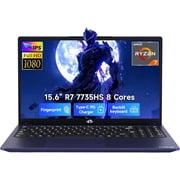 NIMO 2026 15.6 Laptop, AMD R7 7735HS Up to 4.75GHz, Beat i7-12650H 16GB DDR5 RAM 512GB SSD Gaming Laptop with Radeon 680M GPU,FHD Display, 180  View, Backlit KB, Type C