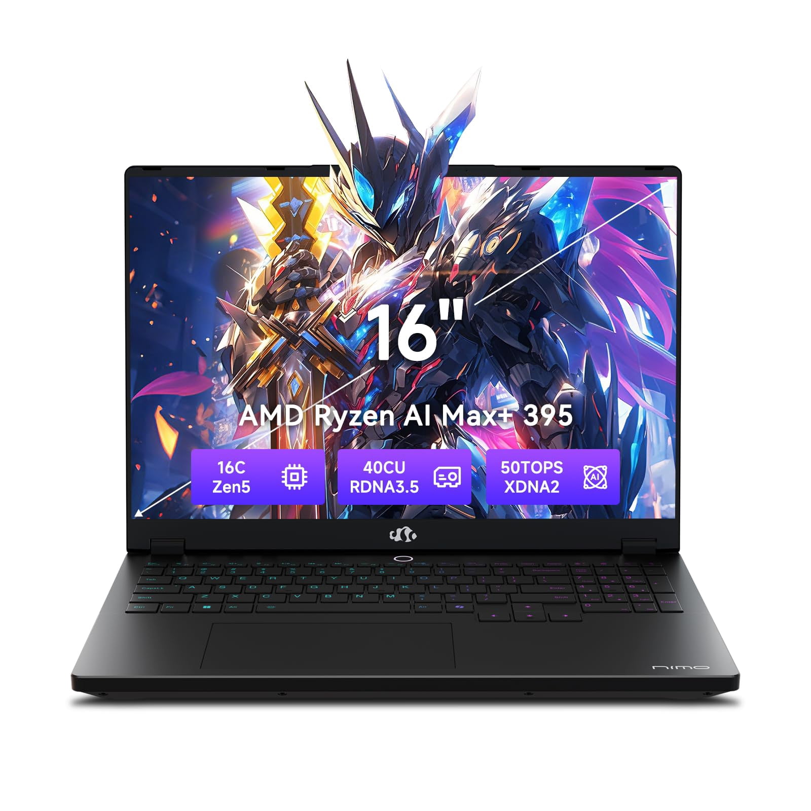 NIMO 2026 New AI PC Laptop, AMD Ryzen AI Max+ 395(16-Core, up to 5.1GHz ...