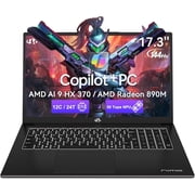 NIMO Copilot+ PC,17.3-inch AI Laptop,AMD Ryzen AI 9 HX 370 Radeon 890M,32GB DDR5 RAM,2TB SSD,144Hz Display,PD 100W USB-C 4.0,Wi-Fi 6E AI Laptop for Mobile Workstation,Programmer and Gaming