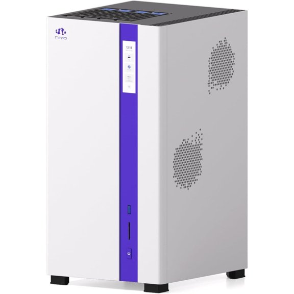 NIMO Nexus Edge Server: AMD Ryzen 7 PRO 8845HS, Supports Full-Size GPU for Local 70B LLM Inference, 132TB ZFS Hybrid Storage, Dual 10GbE, The Ultimate Computing Node for Developers (Diskless)