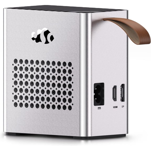 NIMO eGPU External Graphics Card Enclosure, AMD Radeon RX 7600M XT 8GB GDDR6, USB4 80Gbps & Oculink, Portable All-in-One eGPU Dock with Built-in 240W PSU, 65W PD for Laptop, Mini PC, Handheld