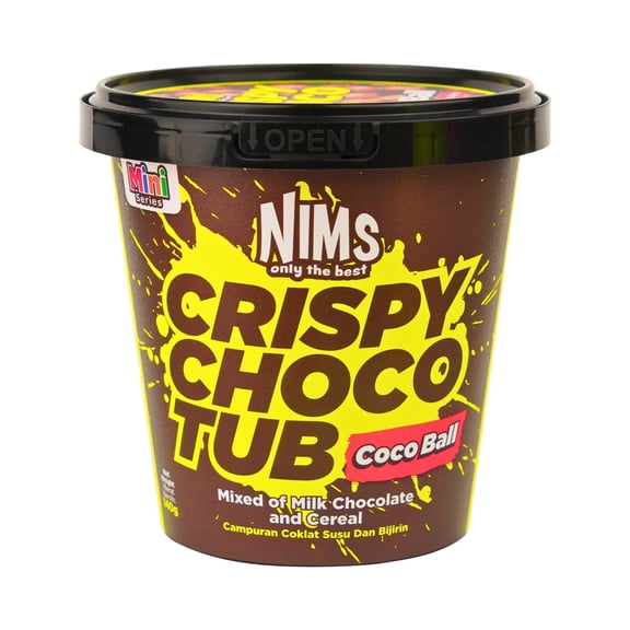 Nims Crispy Choco Tub Coco Ball Milk Chocolate Cereal
