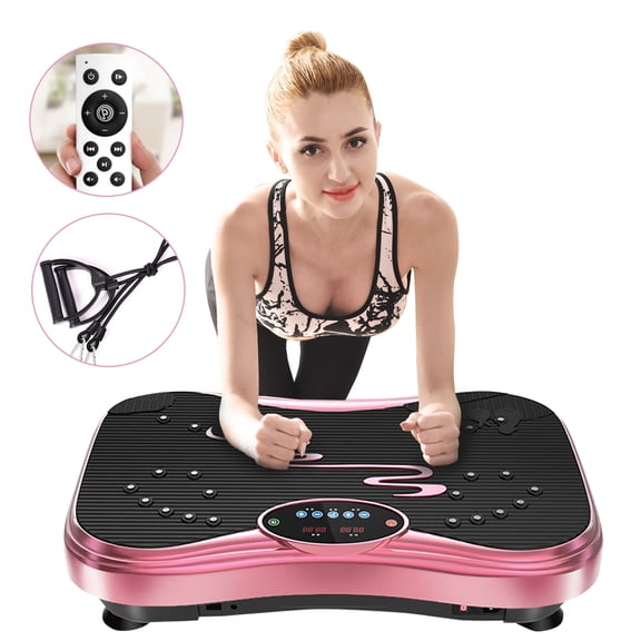 NIMTO XL Pink Vibration Plate Exercise Machine, 440 LBS Weight Limit, 1 to 999 Speed Settings