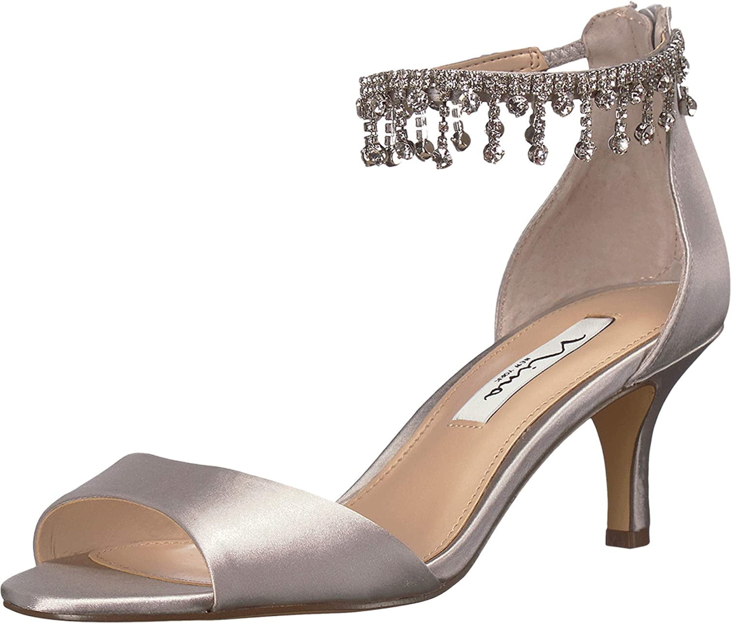NINA Chianne Women Adult shoe size Women 5 Dress CHIANNE YS NEW SILVER CRYST New Silver Crystal Walmart Business Supplies