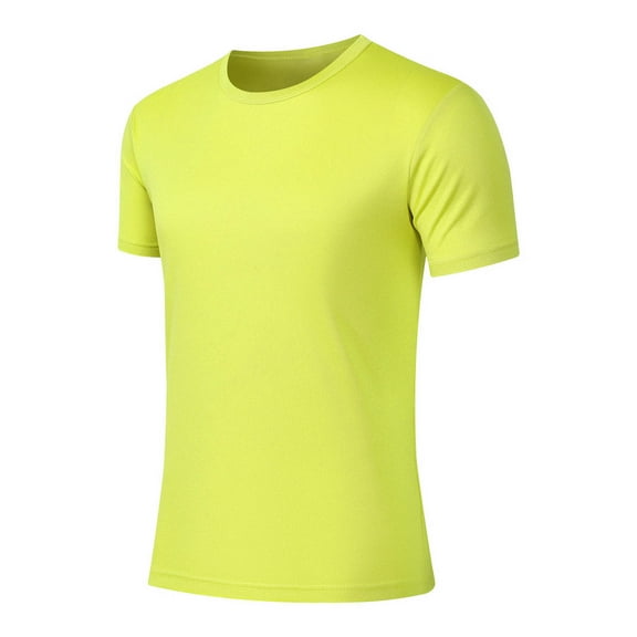 NINADA Mesh T-Shirts for Men Short Sleeve Crew Neck Shirts Slim-Fit Basic Tees Workout Athletic Blouse Tops Lightweight Casual Blouses Summer Fall Outfits 2026 Green S