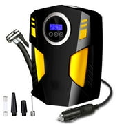 NINE BULL Tire Inflator Air Compressor, Portable 150 Psi Auto Tire Pump, Universal Air Pump with LED Light DC 12V for Bike Basketball and Other Inflatables